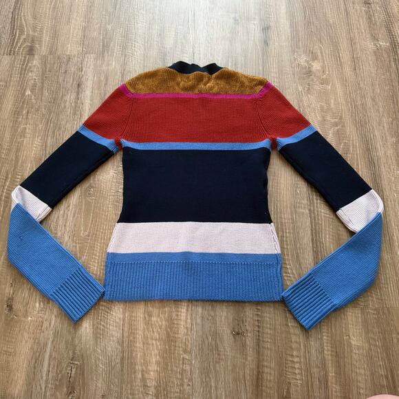 Derek Lam 10 Crosby Striped Colorblock Sweater Womens Small Wool Knit - Picture 10 of 15